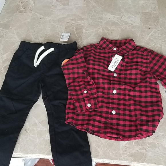 The Children's Place Plaid Outfit
